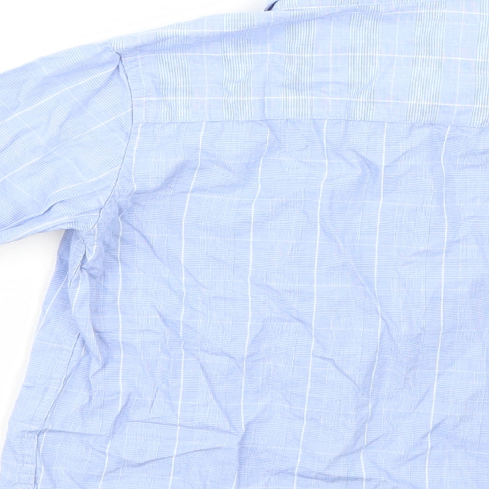 NEXT Boys Blue Check  Basic Dress Shirt Size 4 Years