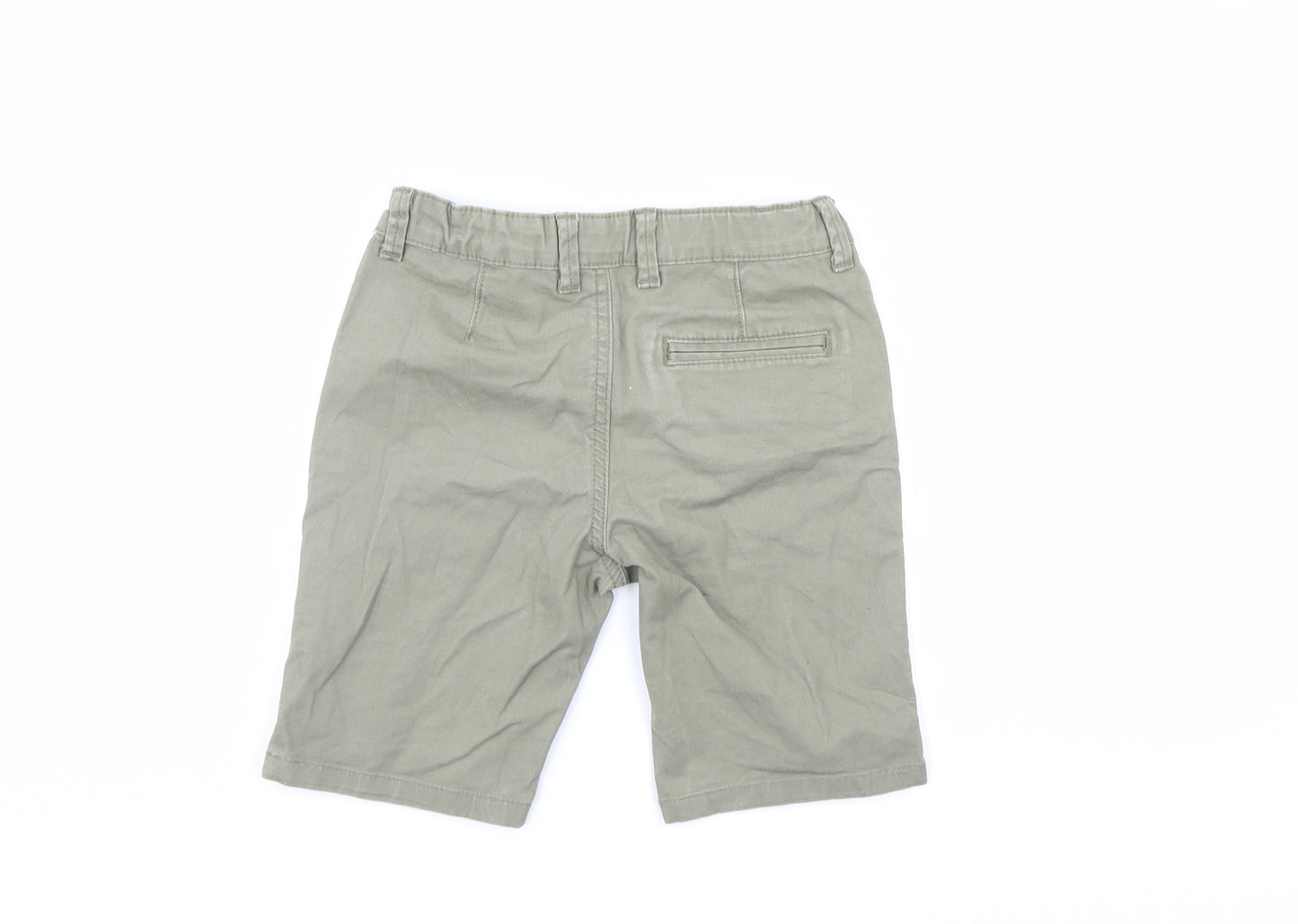 Denim & Co. Boys Green   Chino Shorts Size 7-8 Years