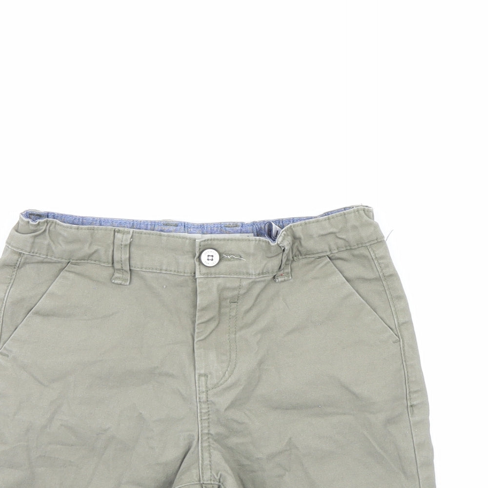 Denim & Co. Boys Green   Chino Shorts Size 7-8 Years