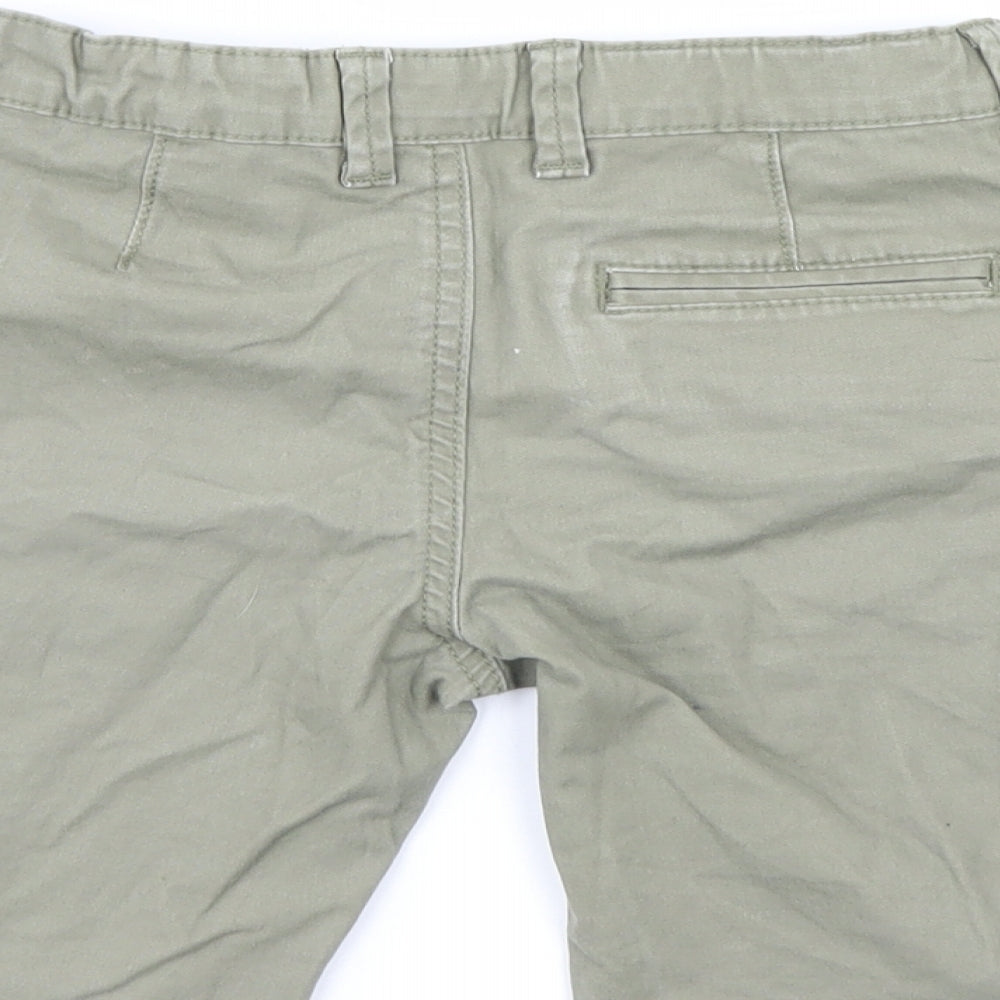 Denim & Co. Boys Green   Chino Shorts Size 7-8 Years