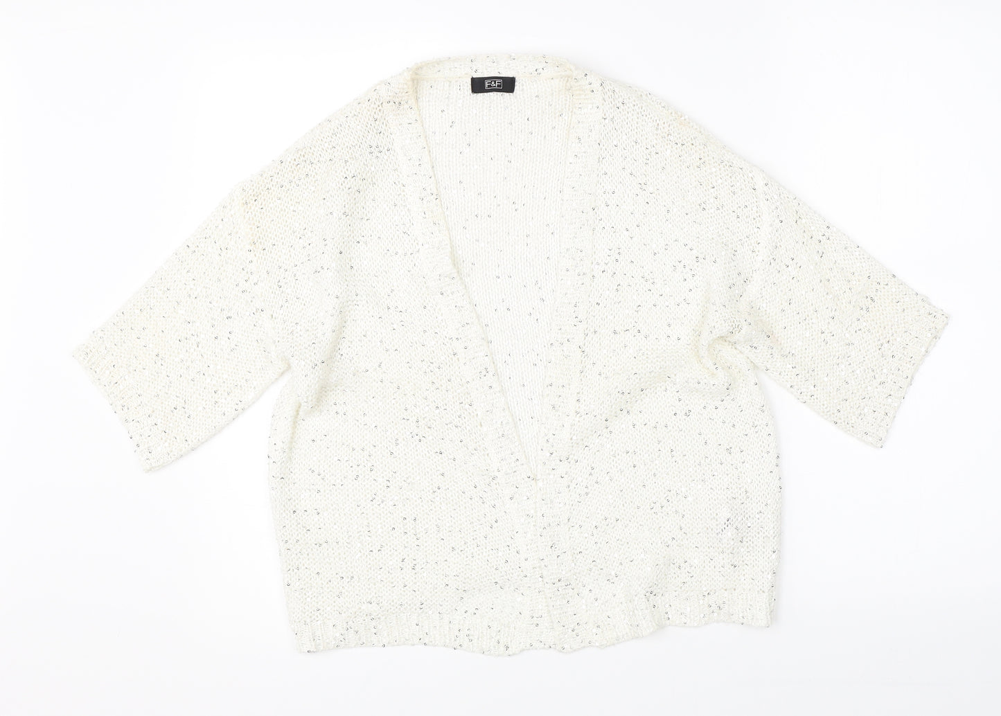 F&F Womens Beige   Cardigan Jumper Size 10