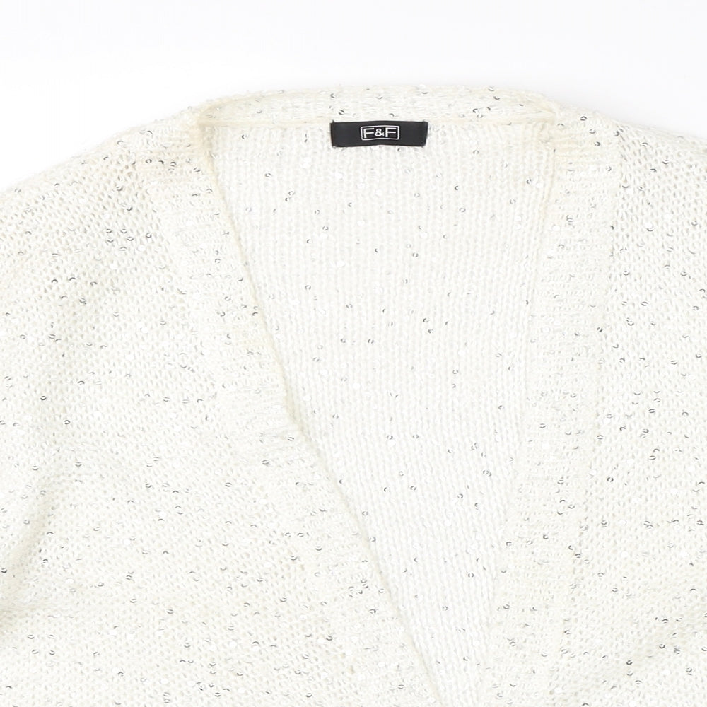 F&F Womens Beige   Cardigan Jumper Size 10