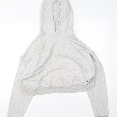 FOREVER 21 Womens Grey   Shrug Hoodie Size L  - open back