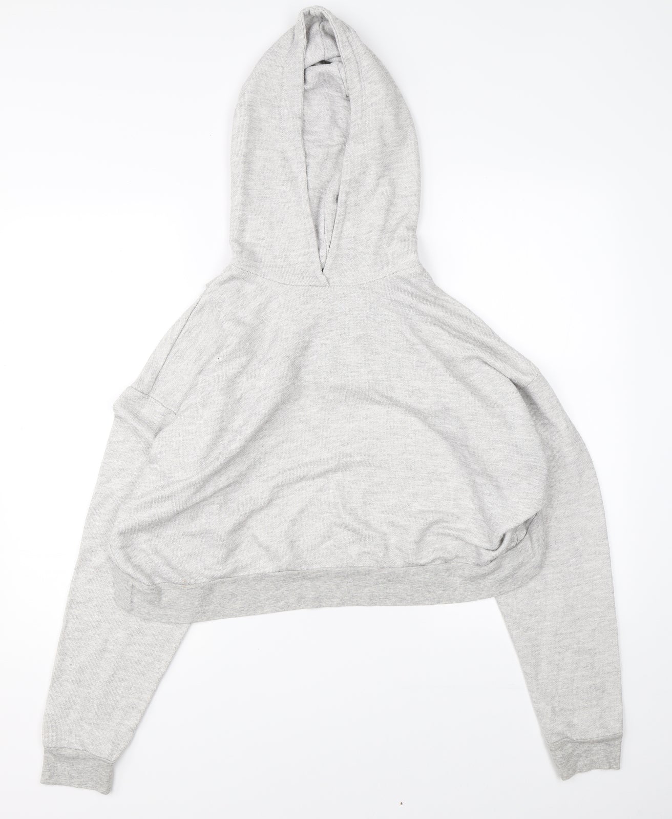 FOREVER 21 Womens Grey   Shrug Hoodie Size L  - open back