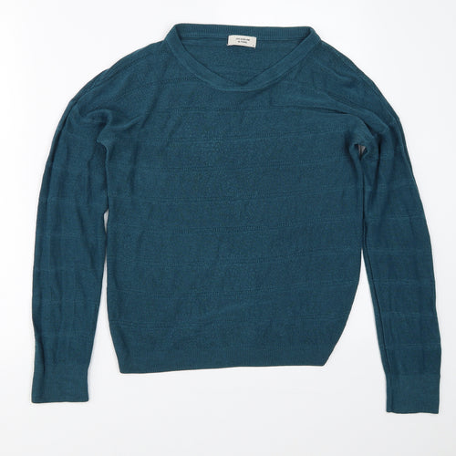 Jaqueline de Yong Womens Blue   Pullover Jumper Size S
