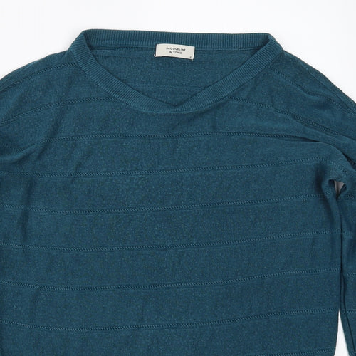 Jaqueline de Yong Womens Blue   Pullover Jumper Size S