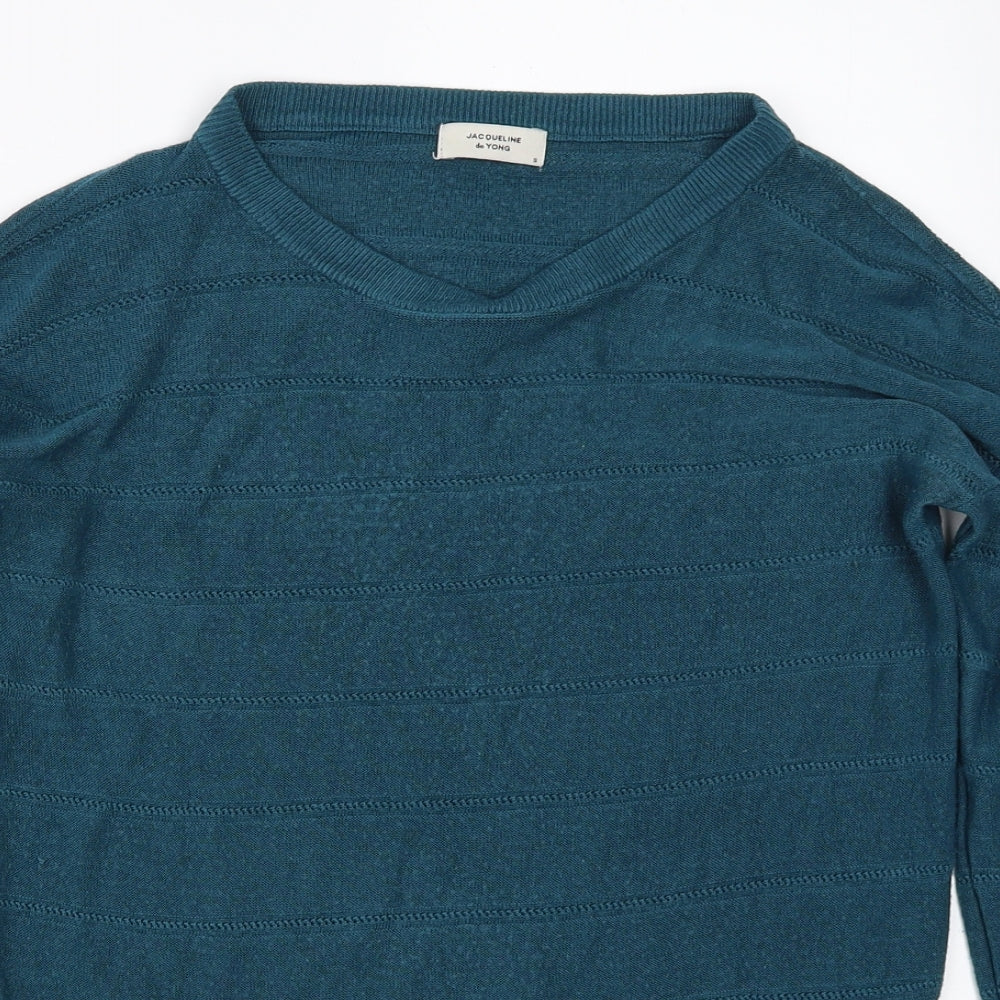 Jaqueline de Yong Womens Blue   Pullover Jumper Size S