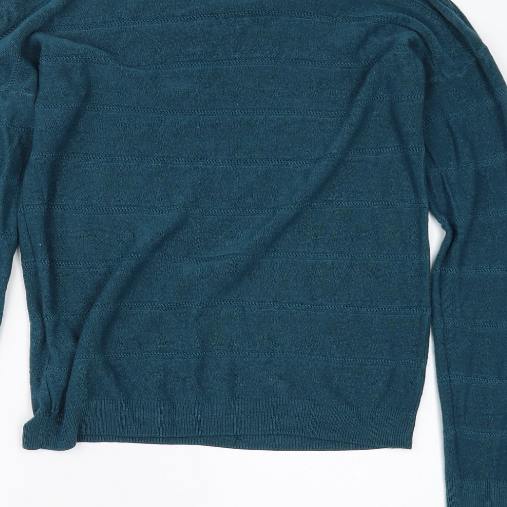 Jaqueline de Yong Womens Blue   Pullover Jumper Size S