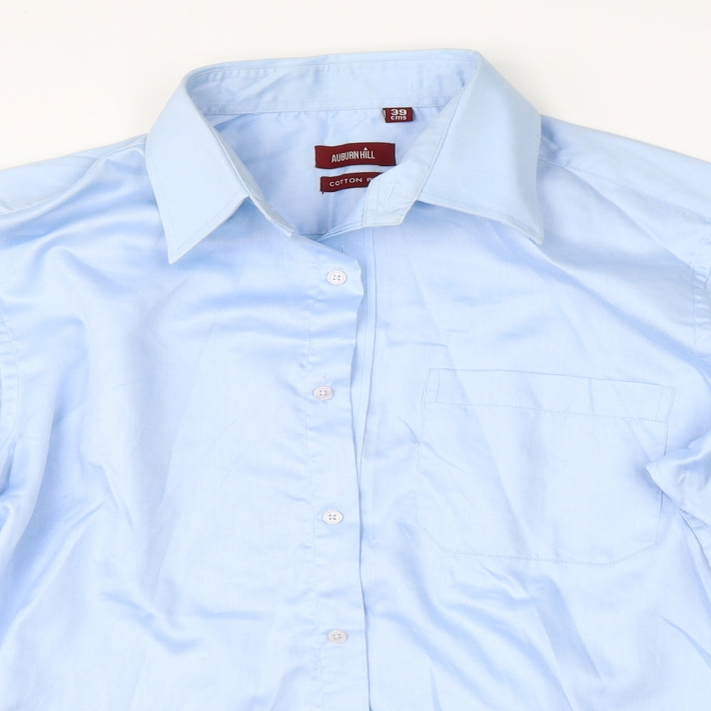 Auburn Hill Mens Blue    Dress Shirt Size 15.5