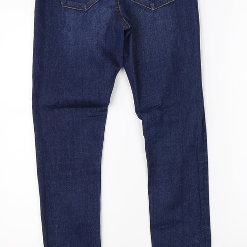 Miss Denim Womens Blue  Denim Straight Jeans Size 8 L29 in