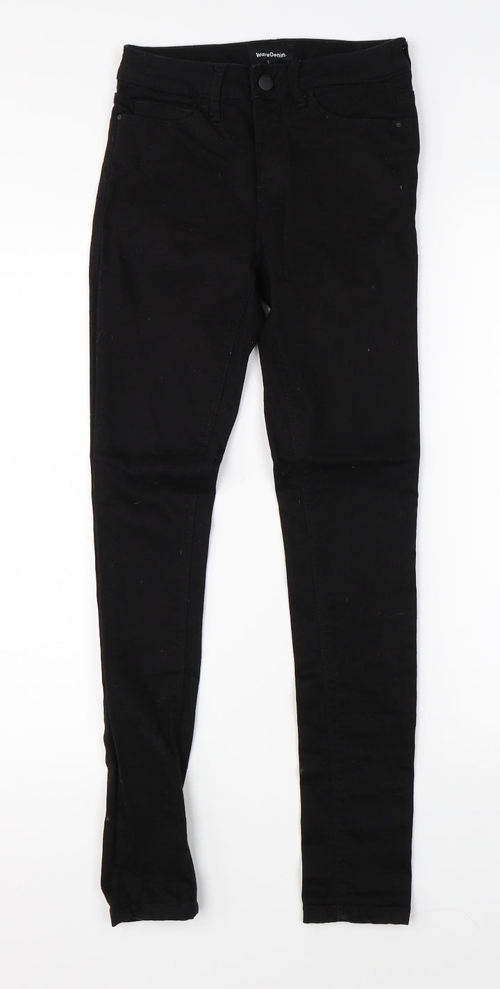 Wear Denim Womens Black  Denim Straight Jeans Size 8 L28 in