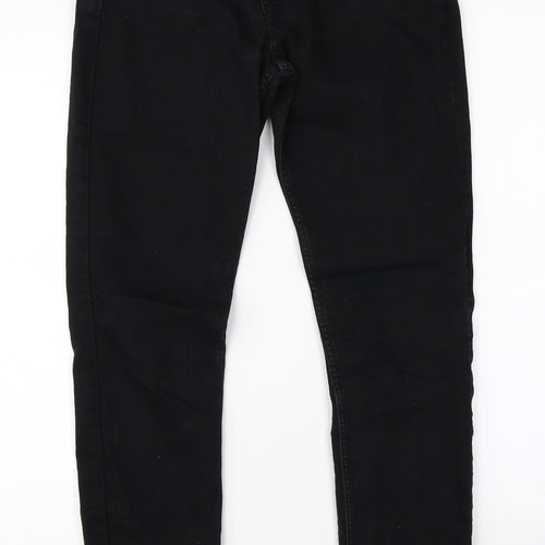 Preworn Mens Black  Denim Skinny Jeans Size 27 L27 in