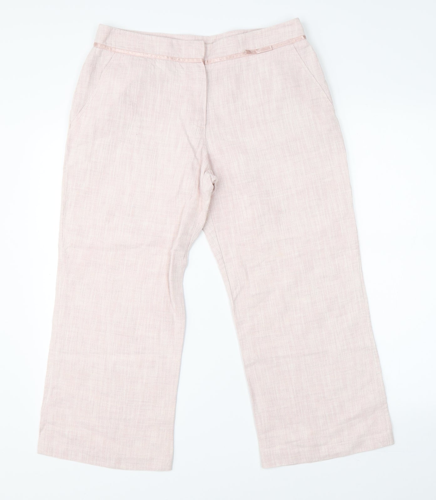 Preworn Womens Pink   Cropped Trousers Size 30 in L23 in