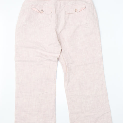 Preworn Womens Pink   Cropped Trousers Size 30 in L23 in
