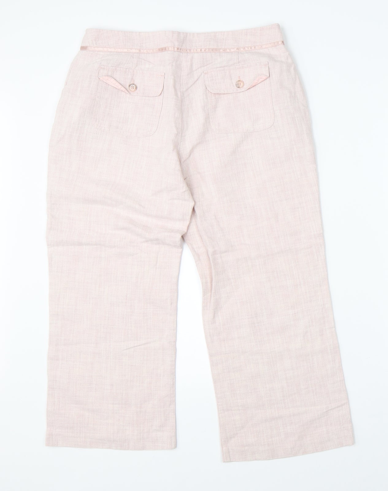 Preworn Womens Pink   Cropped Trousers Size 30 in L23 in