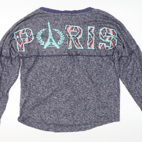 Derek Heart Womens Blue   Pullover Jumper Size L  - paris