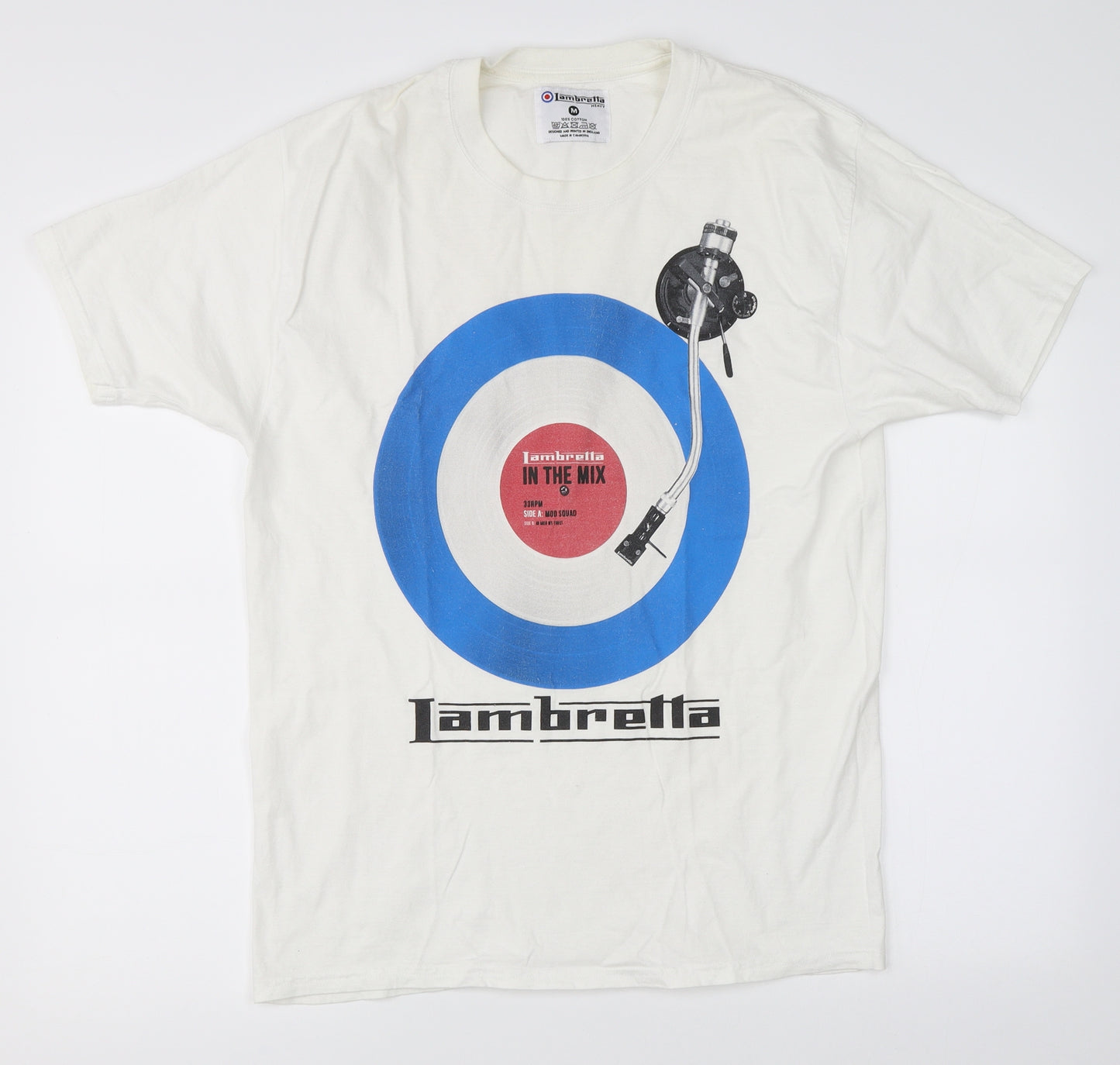 Jambrella Mens White    T-Shirt Size M