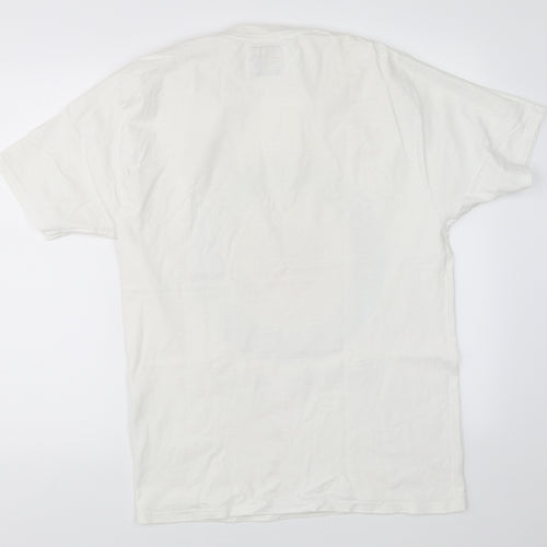 Jambrella Mens White    T-Shirt Size M