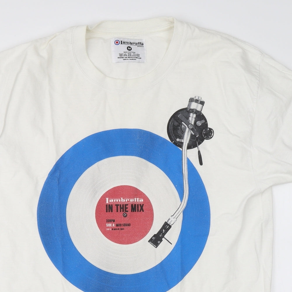 Jambrella Mens White    T-Shirt Size M