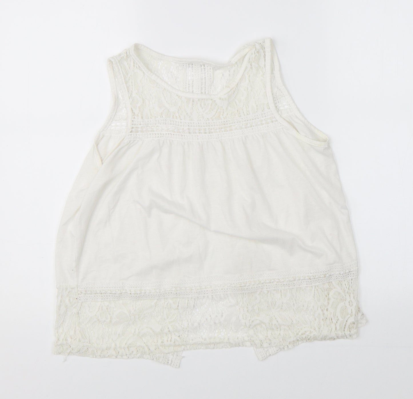 Preworn Womens White   Basic Blouse Size M