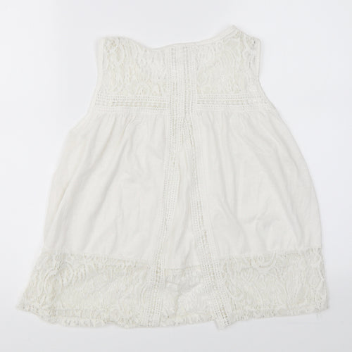 Preworn Womens White   Basic Blouse Size M