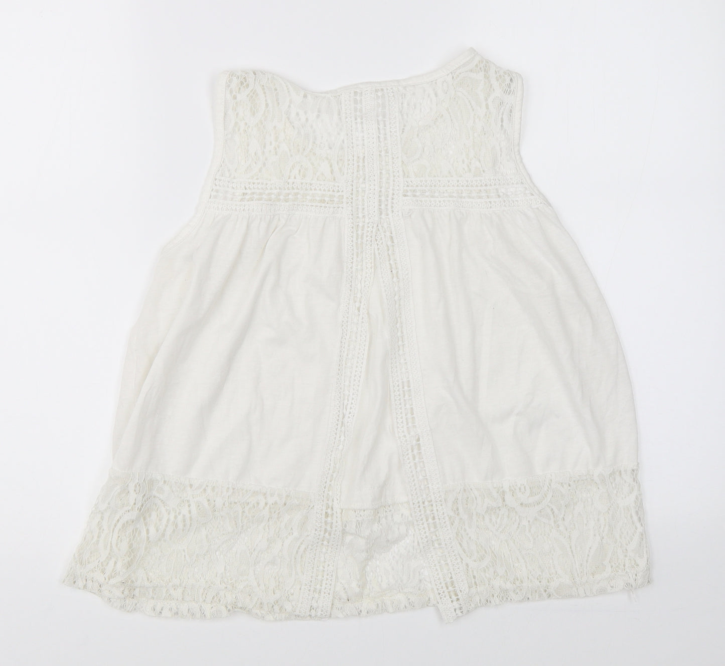 Preworn Womens White   Basic Blouse Size M