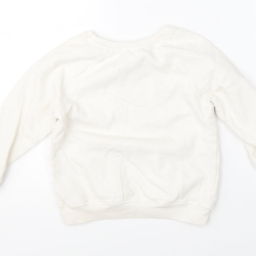 NEXT Girls White   Pullover Sweatshirt Size 6 Years  - unicorn