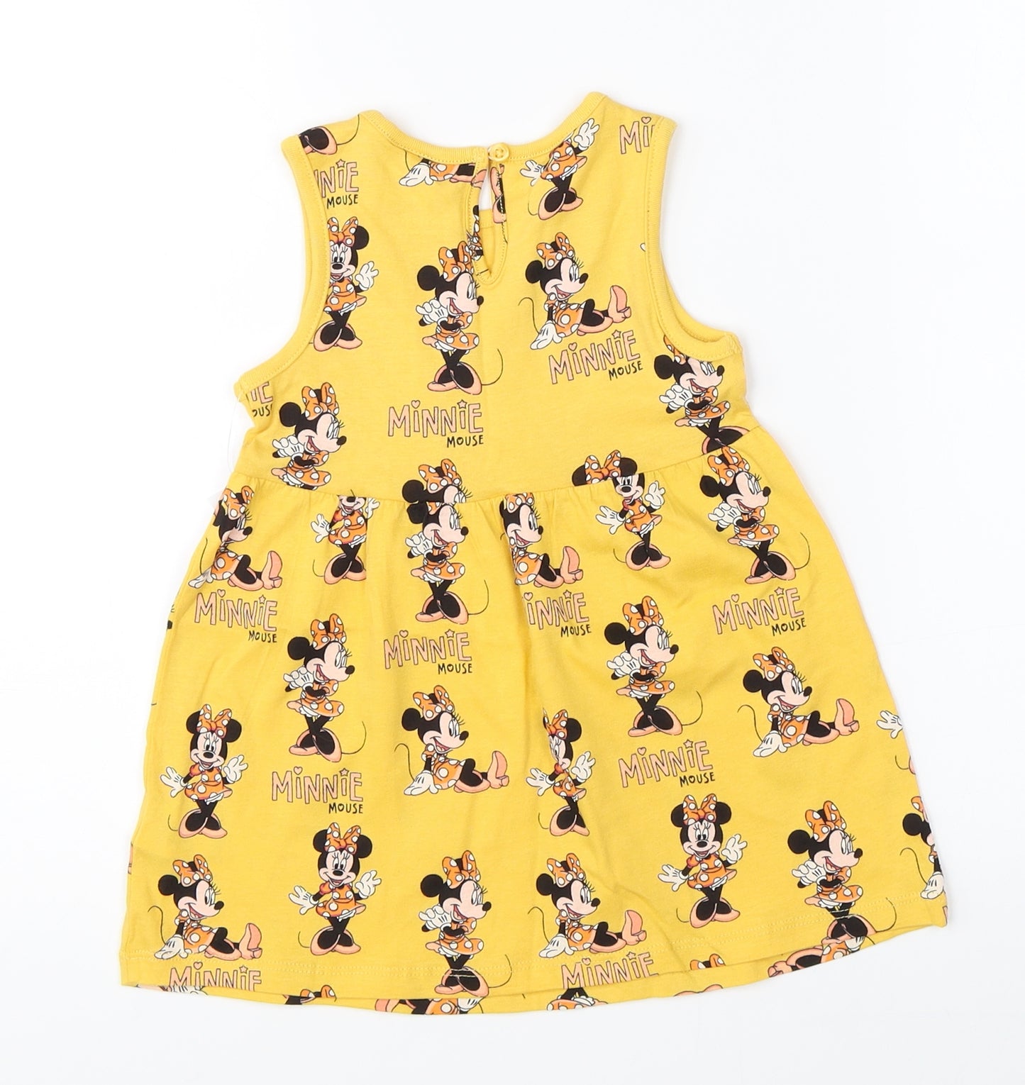 Pep & Co Girls Yellow   Shift  Size 12-18 Months  - Disney Minnie