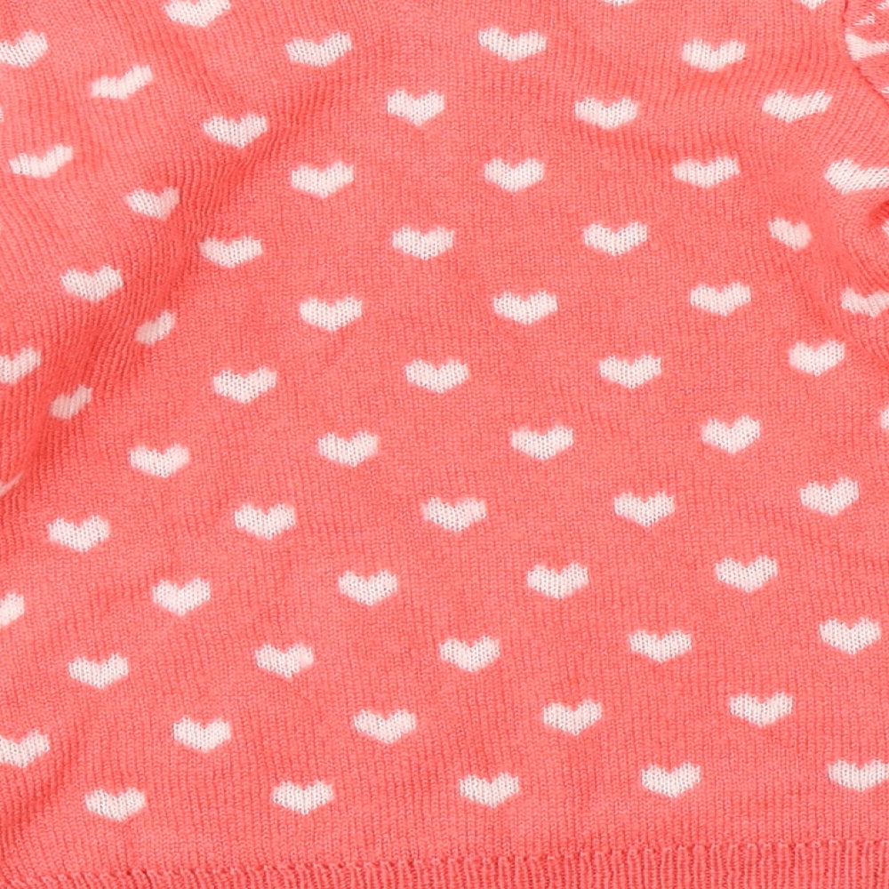 George Girls Pink  Knit Pullover Jumper Size 8-9 Years