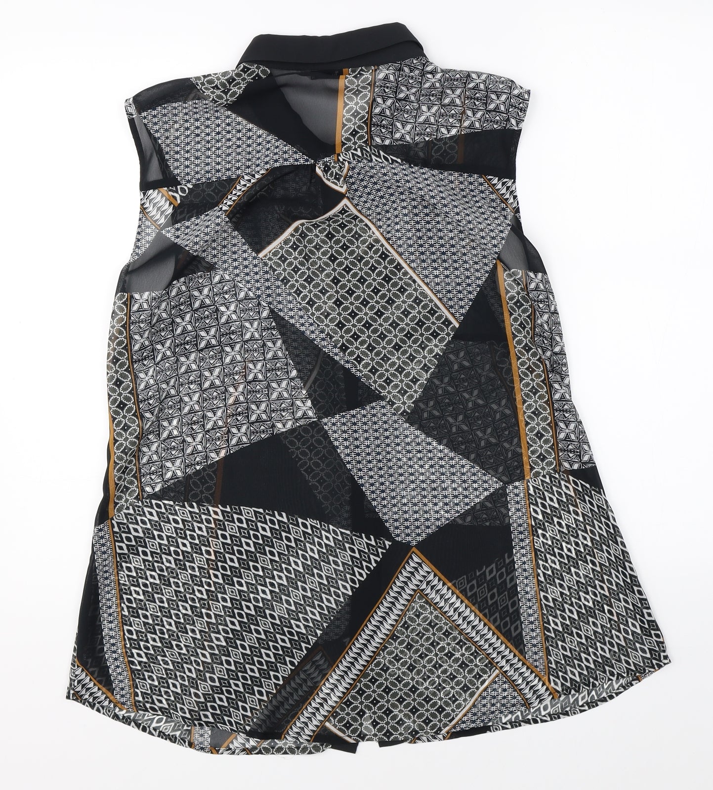 TU Womens Multicoloured Geometric  Basic Blouse Size 16