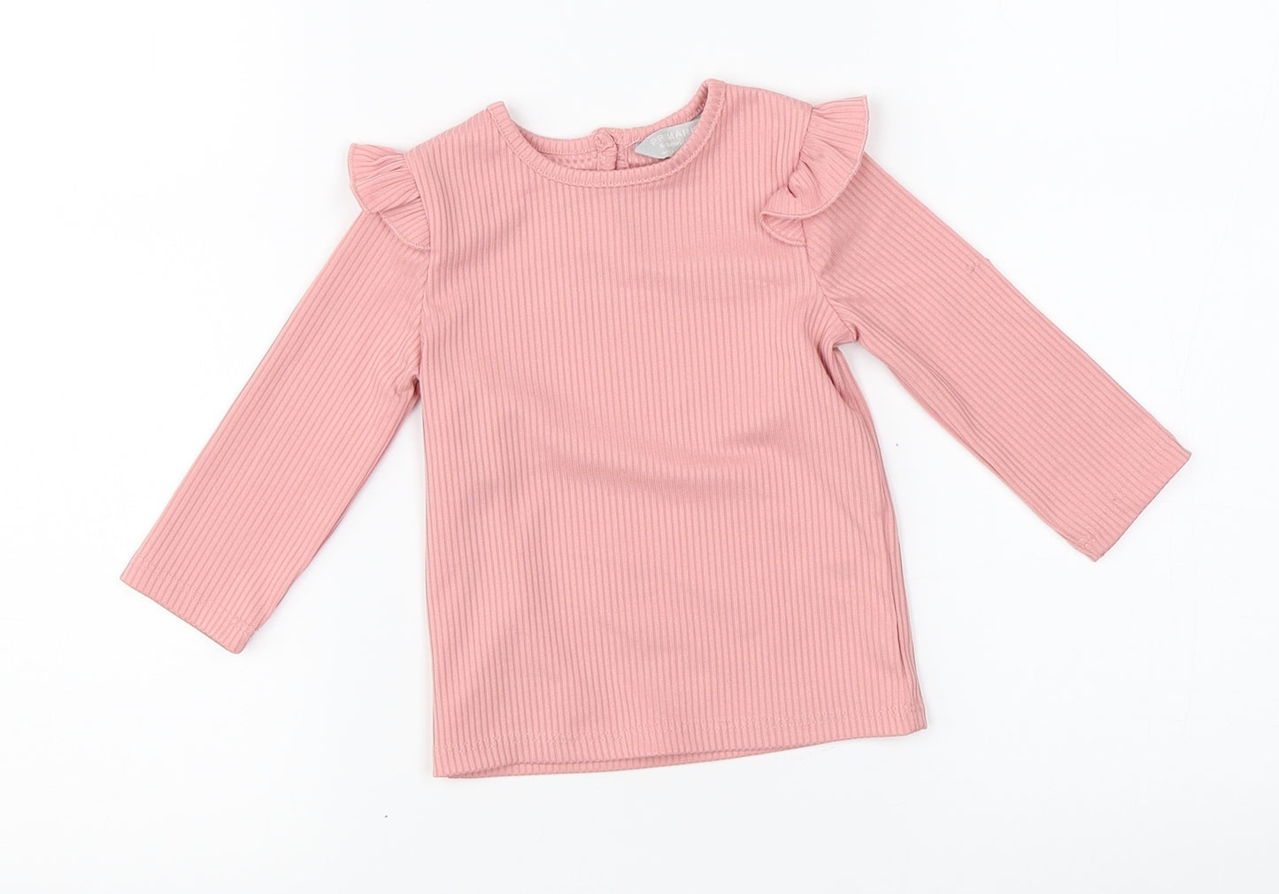 Primark Girls Pink   Basic T-Shirt Size 6-9 Months