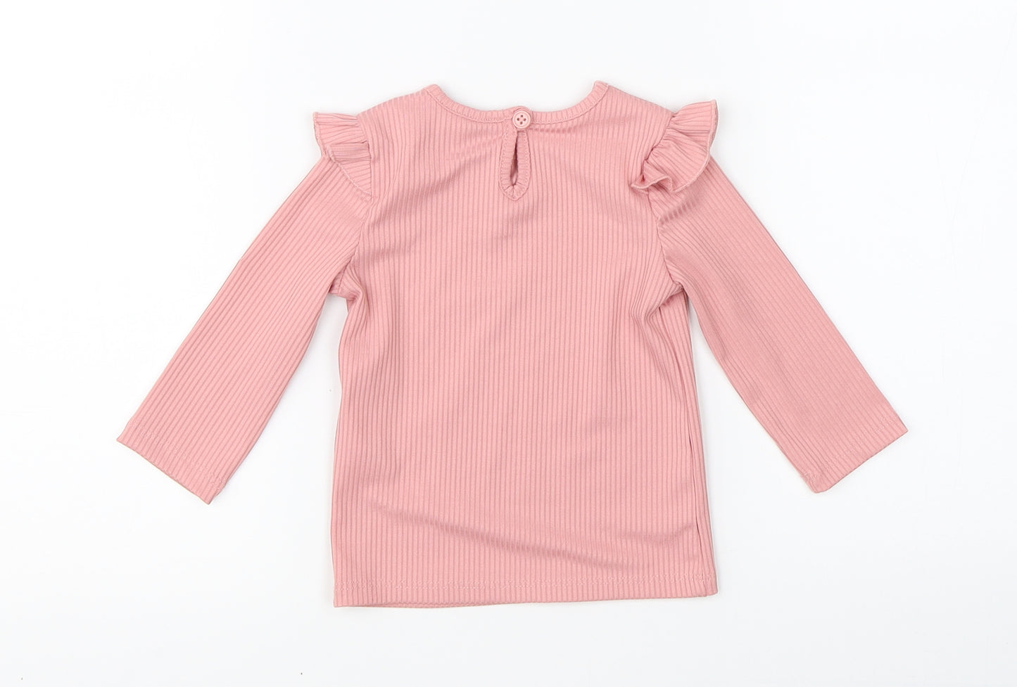 Primark Girls Pink   Basic T-Shirt Size 6-9 Months