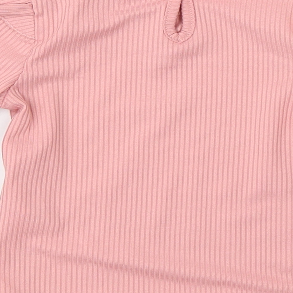 Primark Girls Pink   Basic T-Shirt Size 6-9 Months