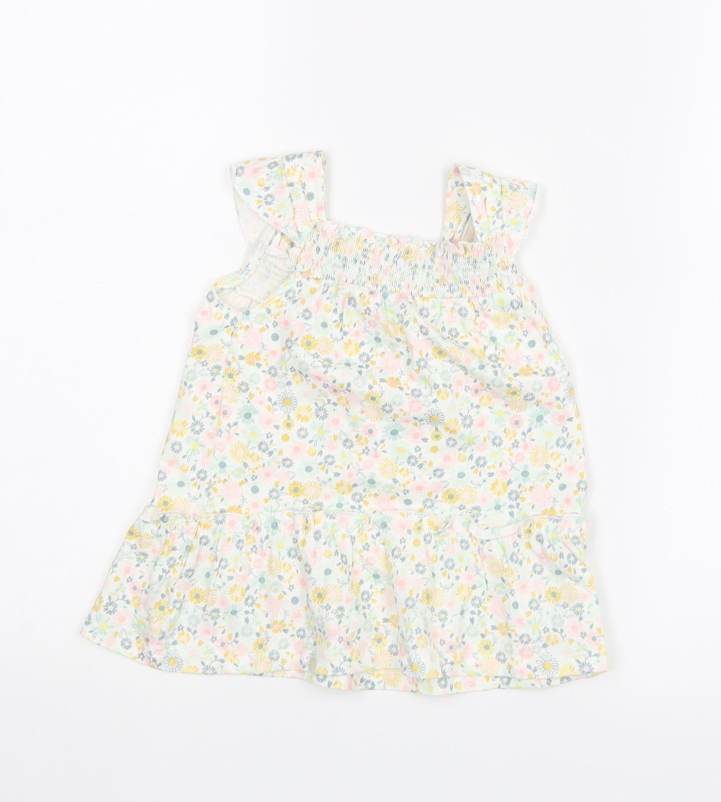 George Girls Multicoloured Floral  A-Line  Size 12-18 Months