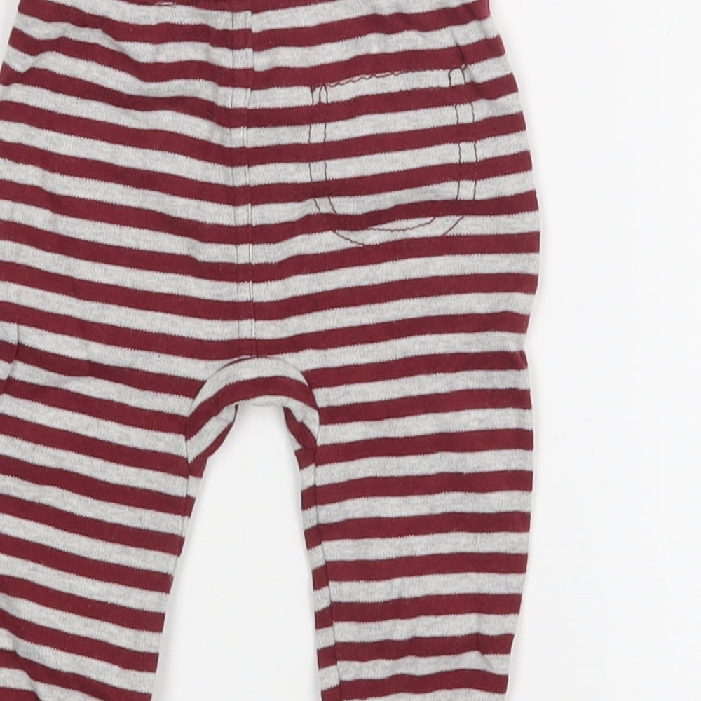George Baby Red Striped   Trousers Size 3-6 Months