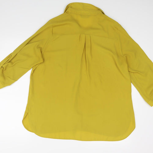 Dorothy Perkins Womens Yellow   Basic Blouse Size 16