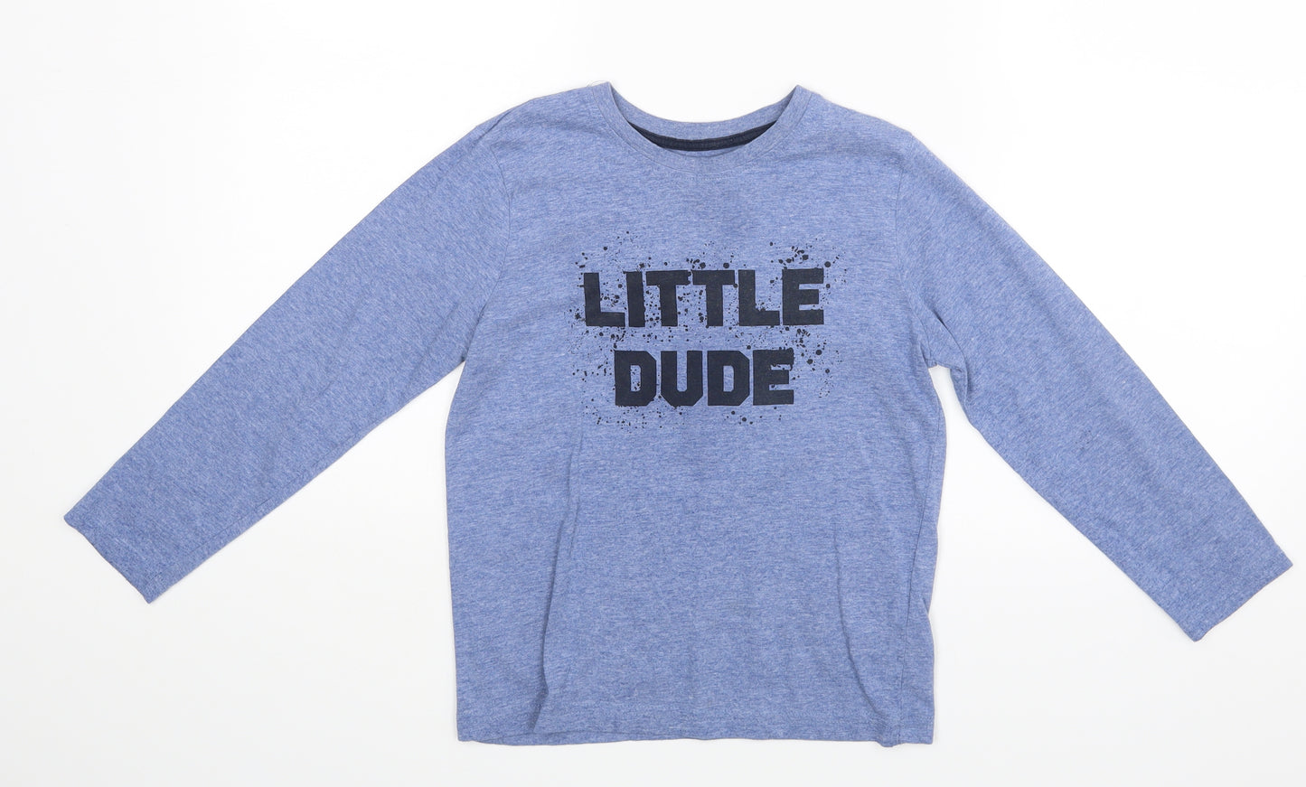 Primark Boys Blue   Basic T-Shirt Size 7-8 Years  - Little dude