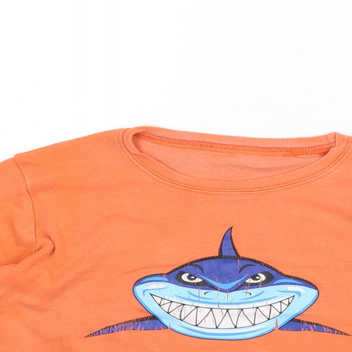Preworn Boys Orange   Pullover T-Shirt
