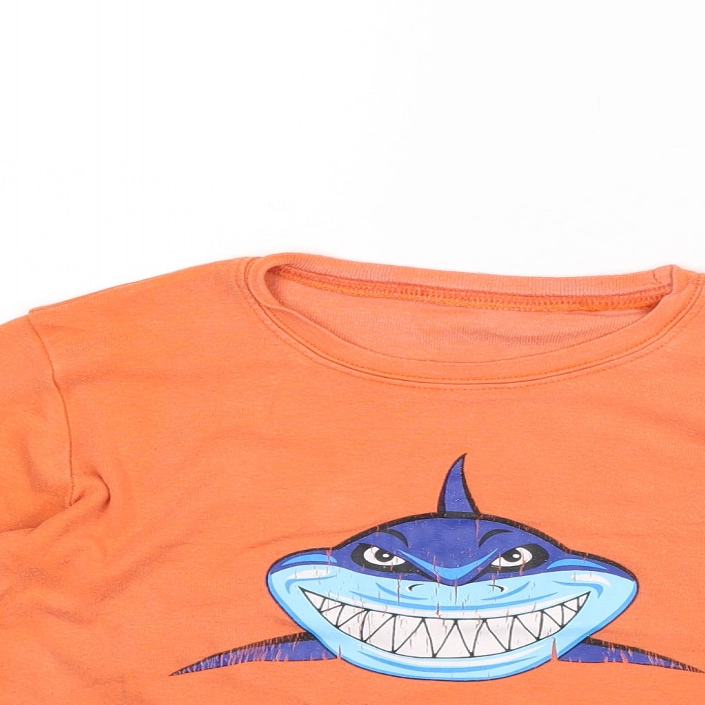 Preworn Boys Orange   Pullover T-Shirt