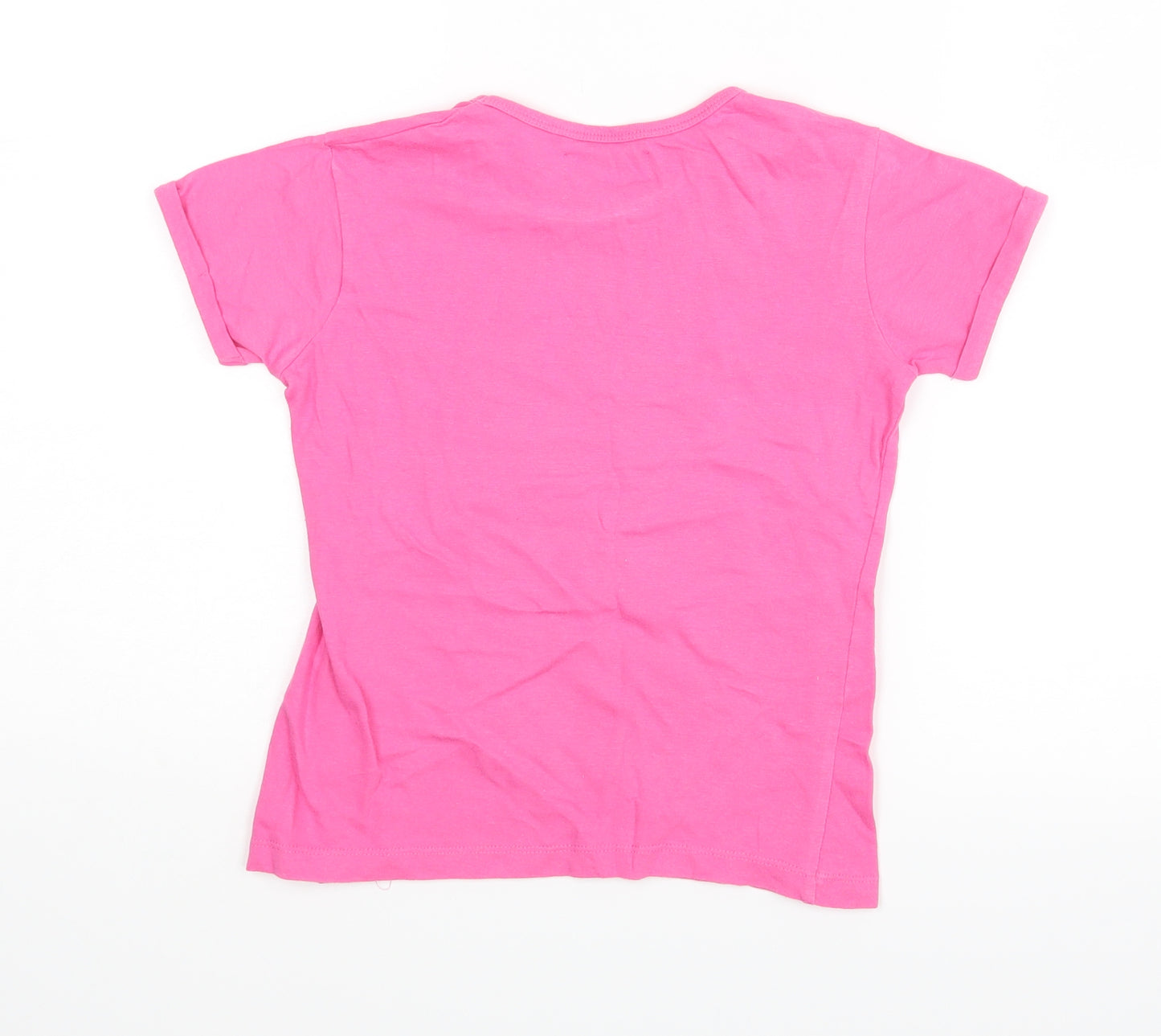 Minx Girls Pink   Basic T-Shirt Size 5-6 Years  - Paris, New York, London, Tokyo