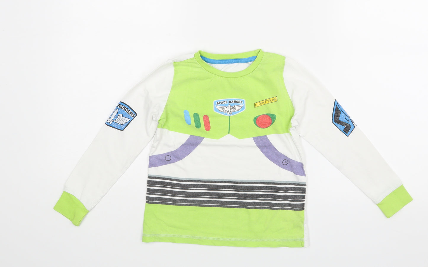 George Boys White    Pyjama Top Size 4-5 Years  - Toy Story