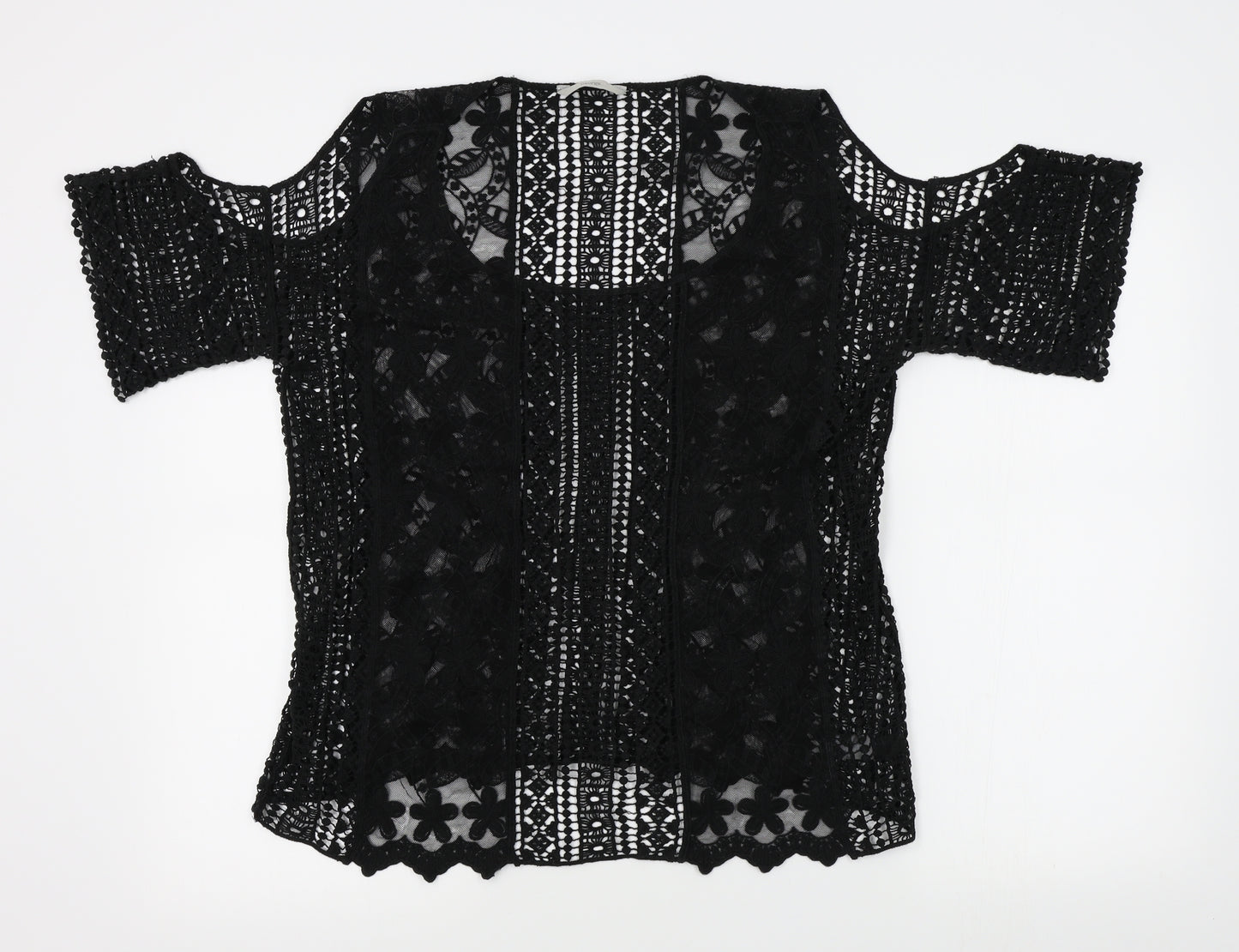 George Womens Black   Basic T-Shirt Size 14