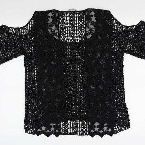 George Womens Black   Basic T-Shirt Size 14