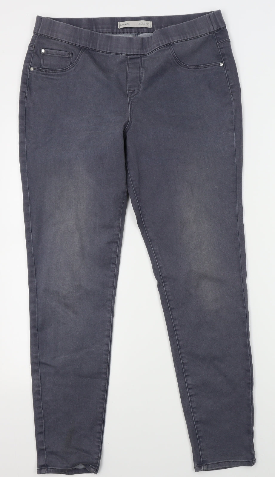George Womens Grey   Jegging Jeans Size 14 L28 in