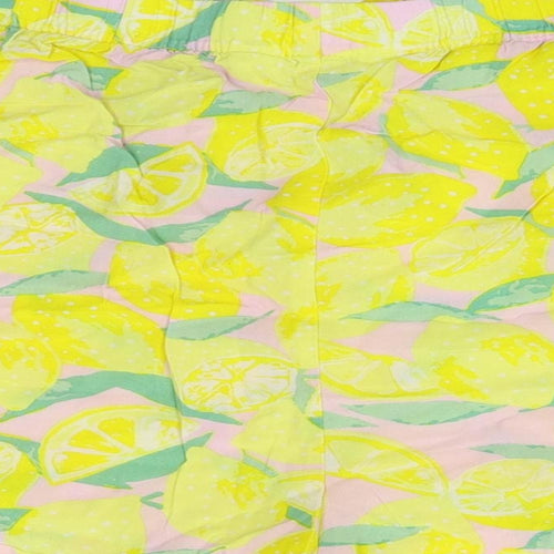 Primark Womens Yellow   Mom Shorts Size XL - lemons