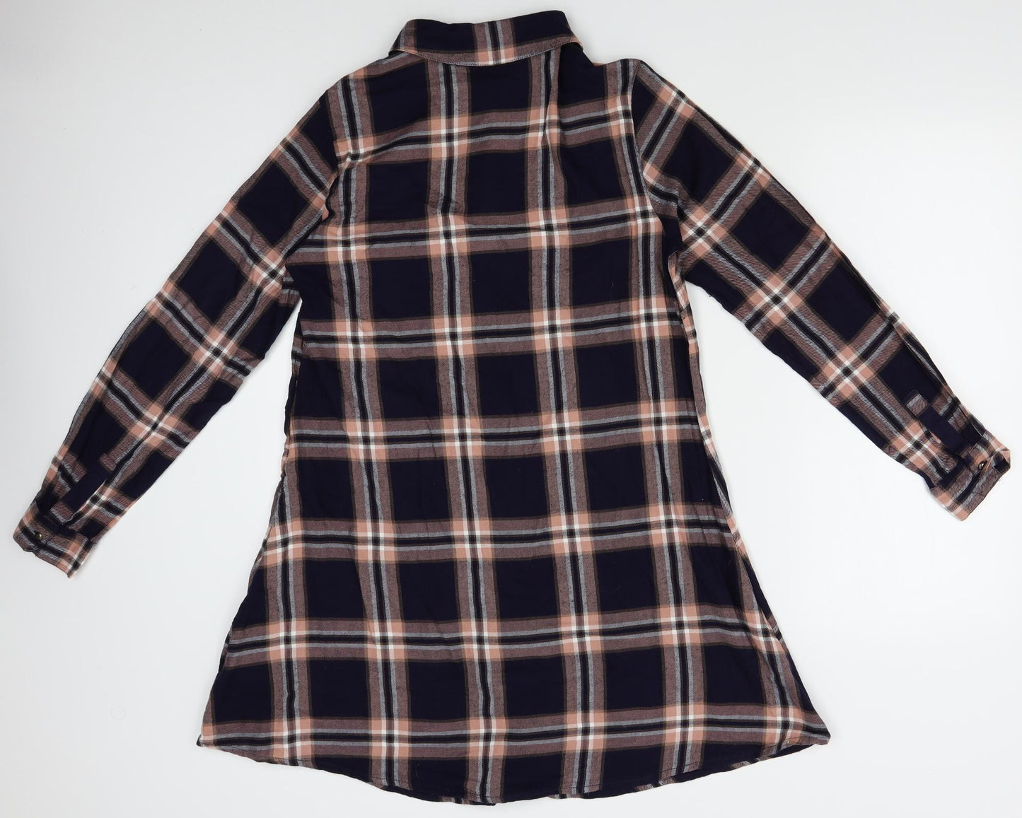 Papaya Womens Black Plaid  T-Shirt Dress  Size 10