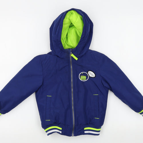 Kiki & koko Boys Blue   Puffer Jacket Coat Size 3-4 Years