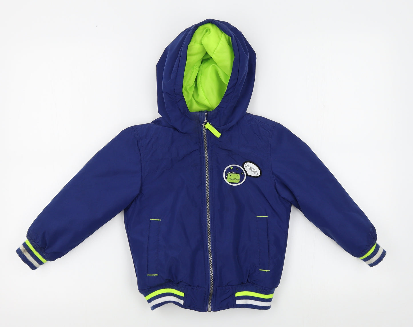 Kiki & koko Boys Blue   Puffer Jacket Coat Size 3-4 Years