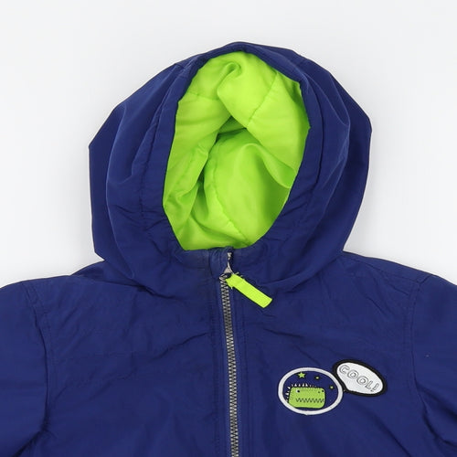 Kiki & koko Boys Blue   Puffer Jacket Coat Size 3-4 Years