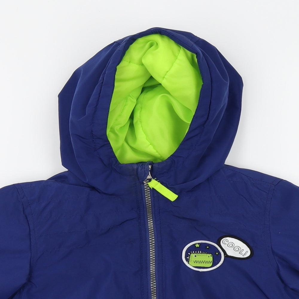 Kiki & koko Boys Blue   Puffer Jacket Coat Size 3-4 Years